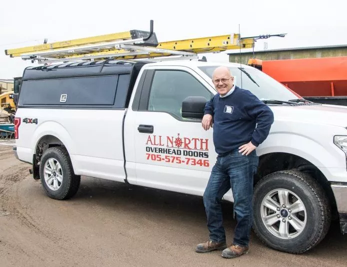 Andre Frenette with his truck