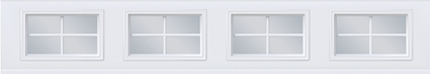 windows with grids - 4 lites